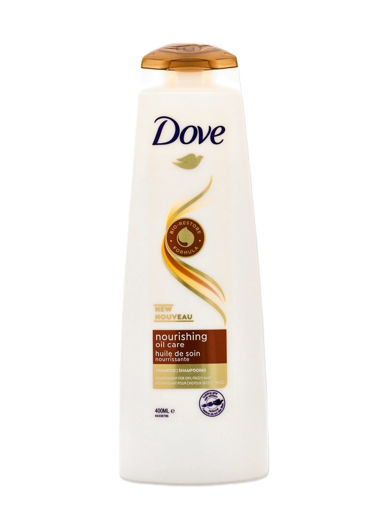 Dove Nourishing Oil Care Shampoo 400ml for Dry & Frizzy Hair | New Formula | Deep Nourishment & Hydration | Unisex Hair Care