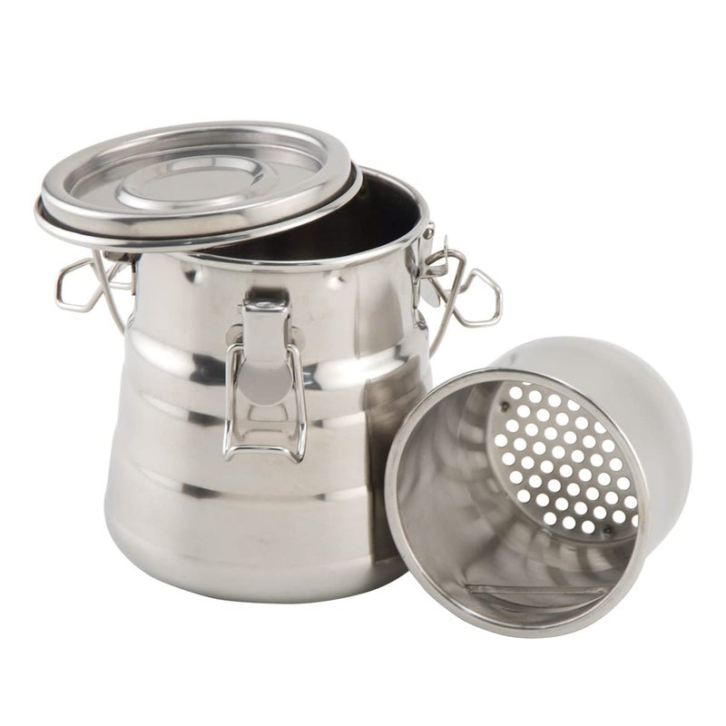 Creative Mark Da Vinci Artist Brush Washer  Stainless Steel Portable Basin Solvent Resistant AirTight  Leak Proof Secure Latches 500ml Brush Washer