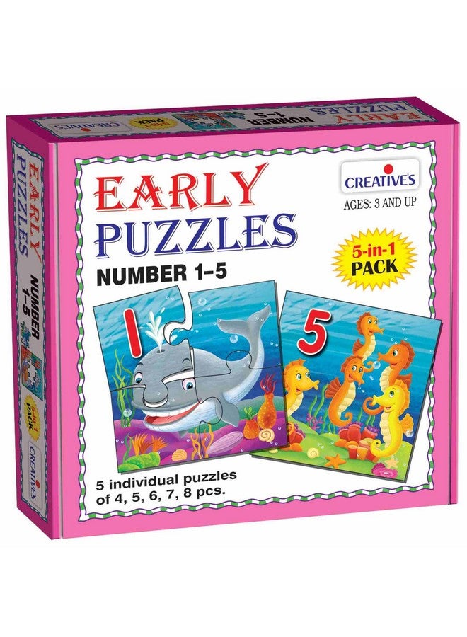 كرييتف إديوكيشنال آيدز وسائل تعليمية إبداعية للأطفال - ألغاز مبكرة للأرقام من 1 إلى 5 - Image 1
