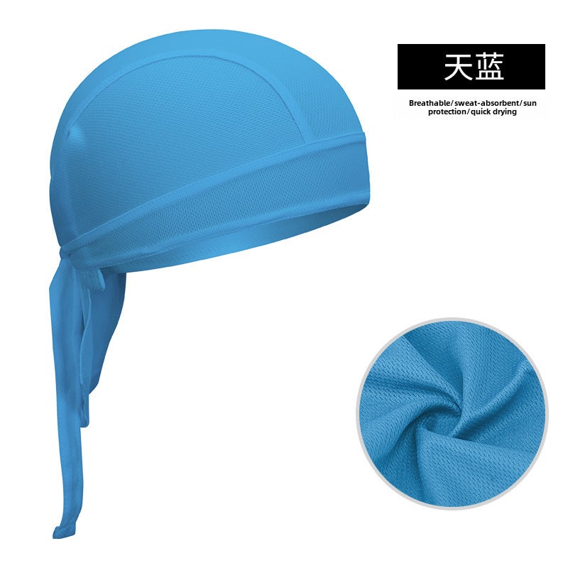 Generic XINTOWN Quick-Dry Cycling Cap Pirate Bandana Helmet Liner Sky Blue 