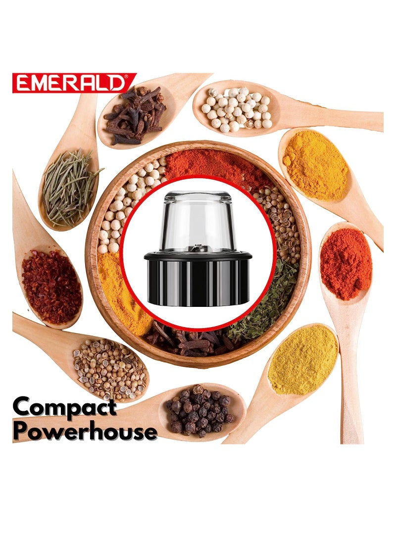 EMERALD Masterblender Duo 1.5 Litre Glass Blender & 250 Gms Dry Grinder, 800 Watts, EK730MBG. - Image 2