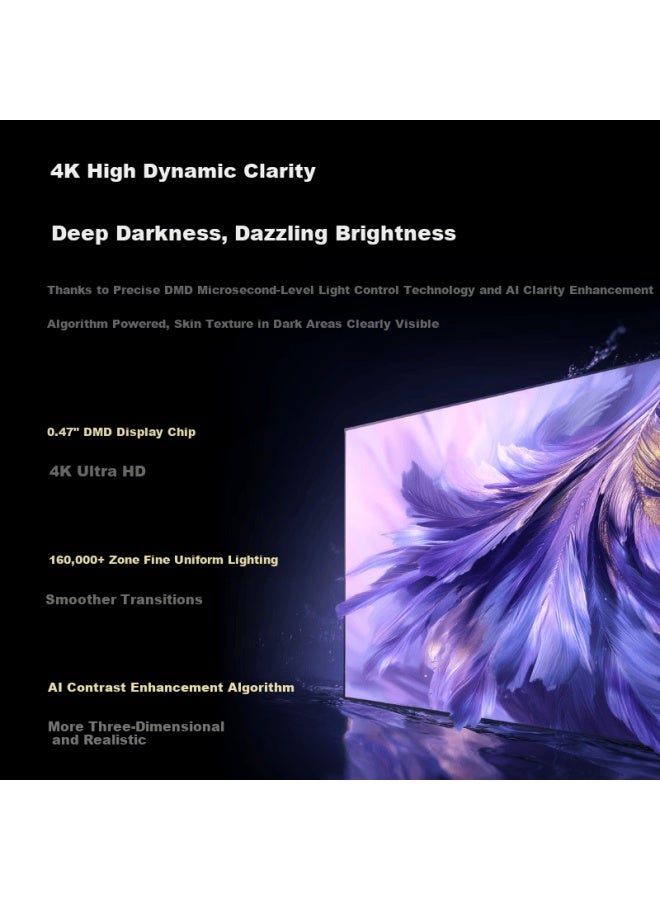 JMGO جيمغو O2 برو 4K ليزر تلفاز بروجيكتور قصير المدى ليزر ثلاثي الألوان بروجيكتور مسرح منزلي ذكي دعم حكومي - Image 3
