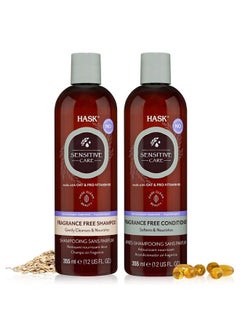 HASK Sensitive Care Shampoo + Conditioner Set Fragrance Free Vegan Color Safe Glutenfree Sulfatefree Parabenfree Crueltyfree 1 Shampoo And 1 Conditioner  - Image 2