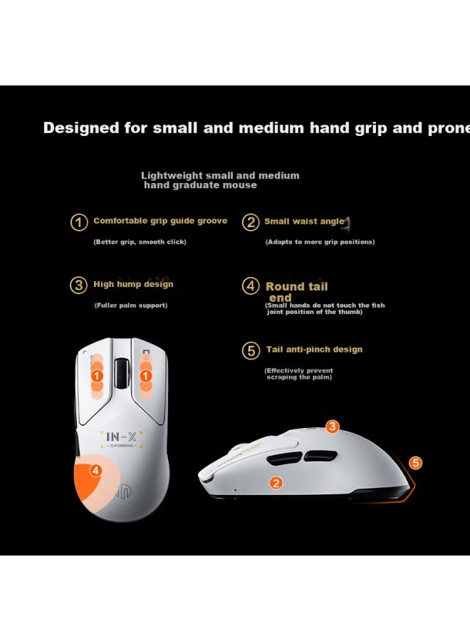 Inphic Wireless Gaming Mouse, 45g Lightweight Without Holes, 3395 Wired E-sports Mouse, 26k Dpi / Standard 8k, For Valorant, Valorant, Csgo, Desktop And Laptop - Image 1