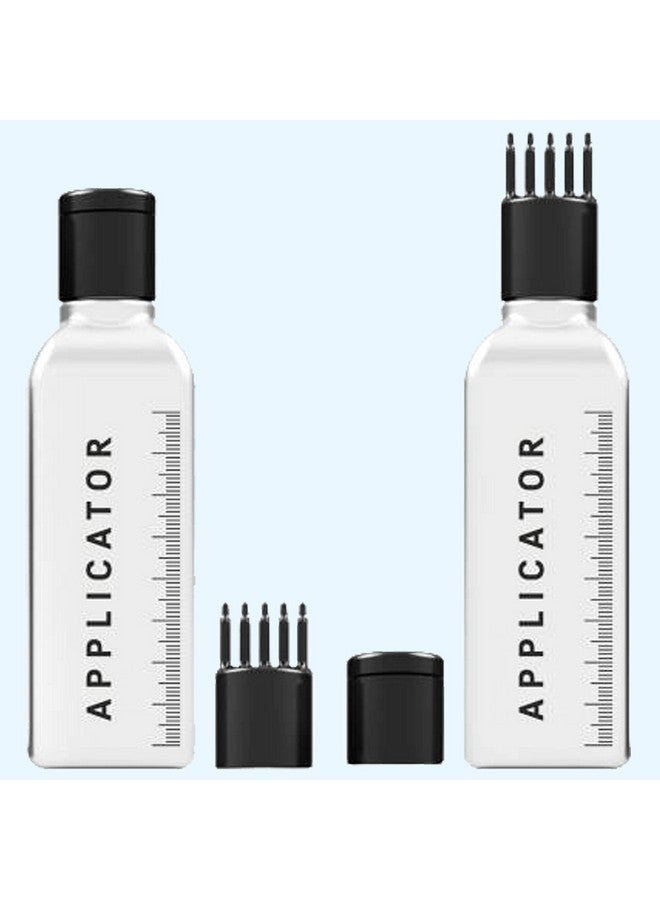 VREENY Hair Root Applicator Bottle With Comb Cap For Applying Hair Oil, Shampoo And Medicine (R_A_B_Pack Of 02) - Image 2