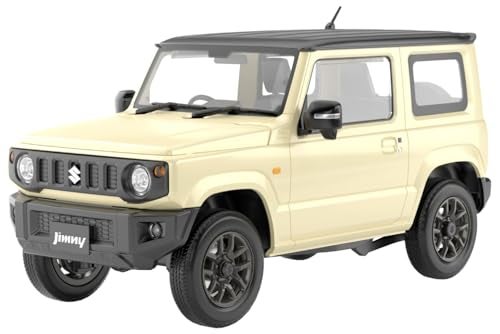 Aoshima JB64 Jimny 2018 Chiffon Ivory Metallic 124 Scale Model Kit - Image 1