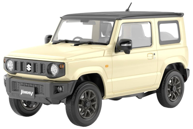 Aoshima JB64 Jimny 2018 Chiffon Ivory Metallic 124 Scale Model Kit - Image 2