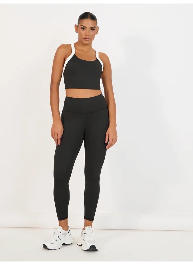 ستايلي Styli Active Broad Waistband Basic Leggings