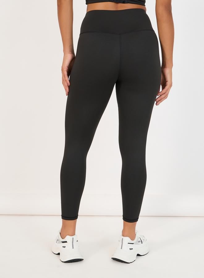 Styli Active Broad Waistband Basic Leggings - Image 2