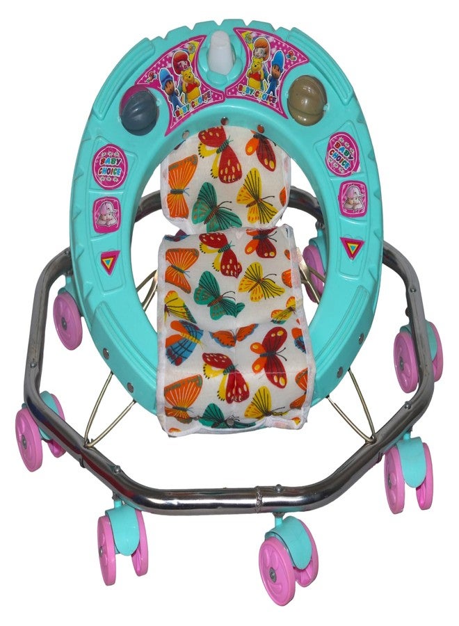 EVOSHINE Baby Walker for Kids 6-18 Months | 360° Rotating Wheels | Soft Cushion Seat | Unique Design Walking Support for Boys & Girls (Grey) - Image 5