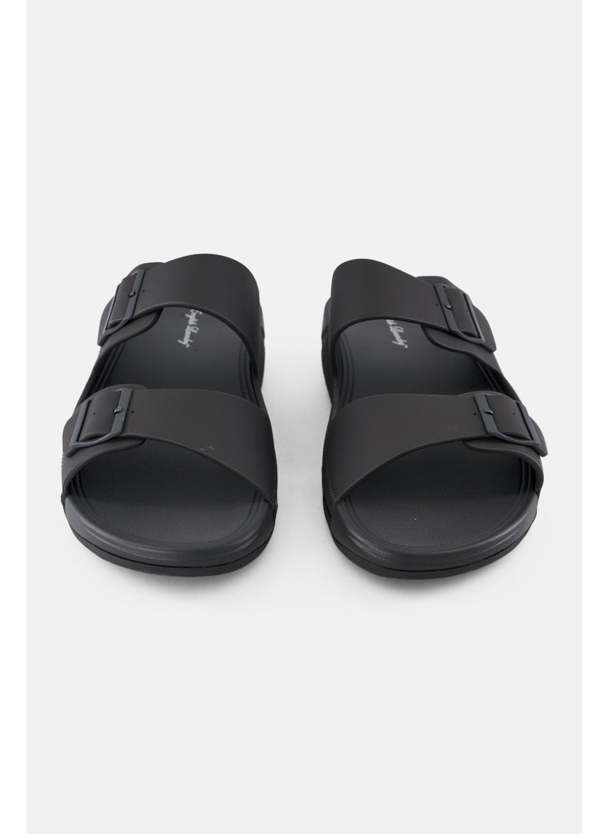 English Laundry Men Slip On Cork Sandals, Grey  - Image 3