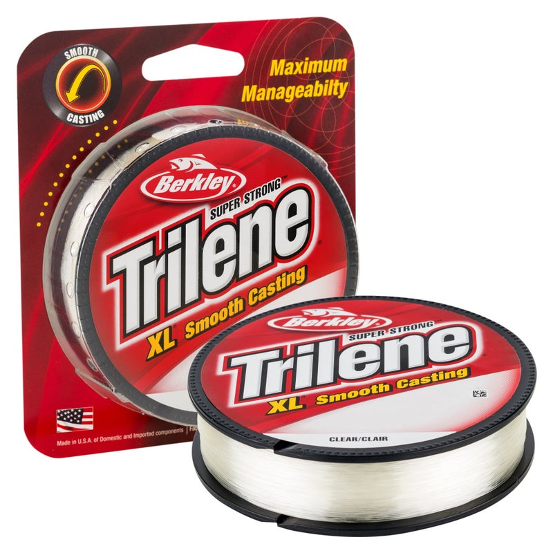 Berkley TrileneÂ® XLÂ®, Clear, 17lb | 7.7kg, 300yd | 274m Monofilament Fishing Line, Suitable for Freshwater Environments