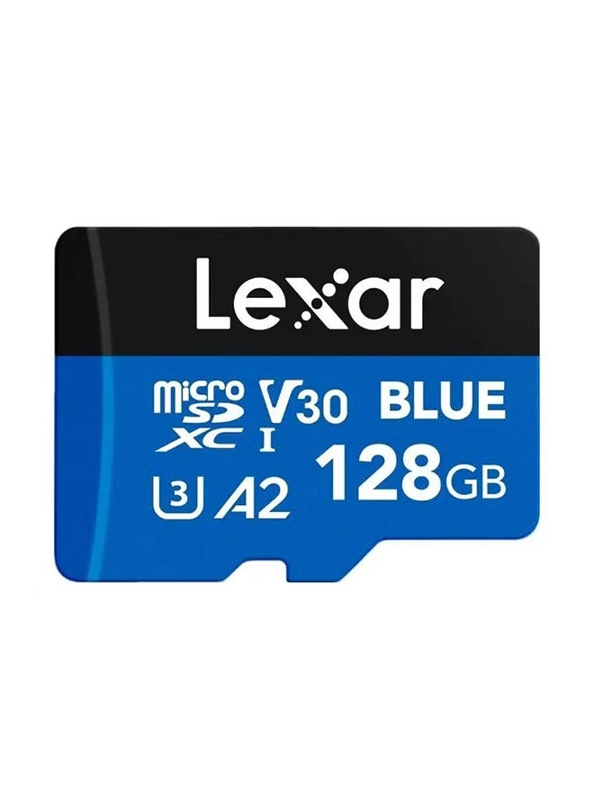 بطاقة ذاكرة Lexar Blue سعة 128 جيجابايت لكاميرات السيارات عالية الدقة 4K وكاميرات DJI و الأجهزة المنزلية - Image 1