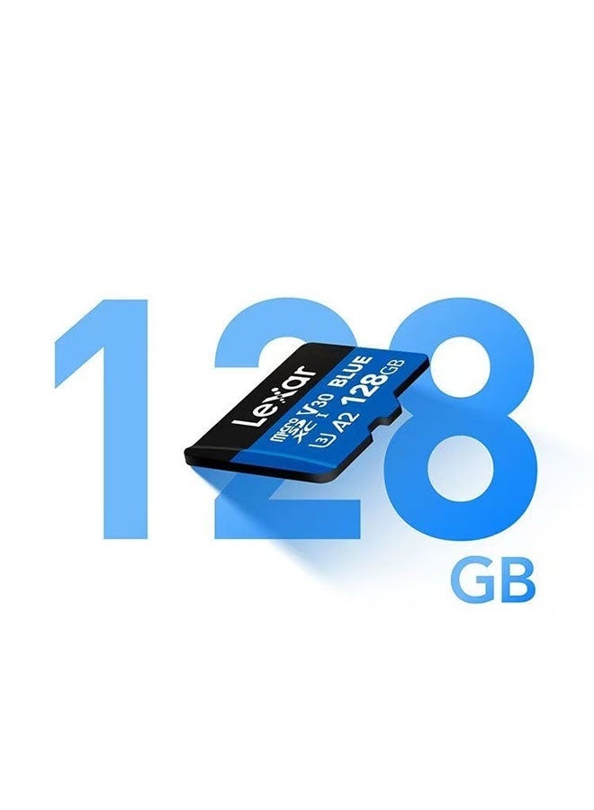 بطاقة ذاكرة Lexar Blue سعة 128 جيجابايت لكاميرات السيارات عالية الدقة 4K وكاميرات DJI و الأجهزة المنزلية - Image 2
