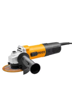 INGCO 750W 115mm Angle Grinder with Extra Handle. Yellow colour, 9x30x14cm  - Image 1
