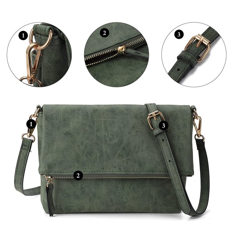 Gladdon Small Crossbody bags for Women Cross body Purse Shoulder Bag Green - Image 4