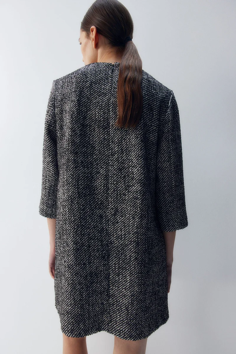 H&M A-line bouclé dress