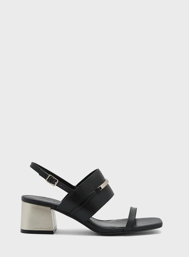 CALVIN KLEIN Squared Block Sandals