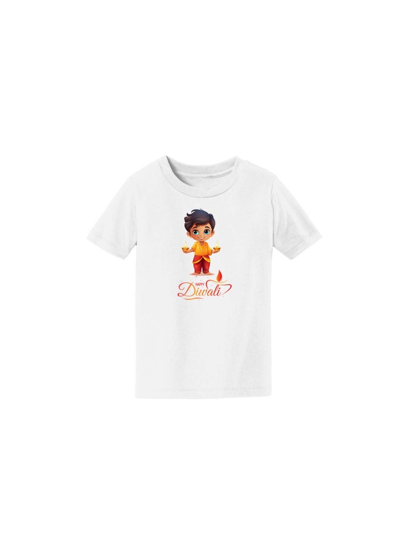 PRINTSHOP4ME Diwali Kids Boys T-Shirt–Celebrate The Festival Of Lights With Festive And Comfortable Short Sleeve T-Shirts For Boys–Ideal For Diwali Parties - Image 3