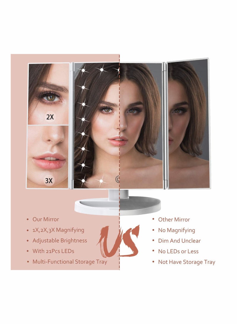 KASTWAVE Makeup Mirror with Lights, Vanity Mirror - Image 3