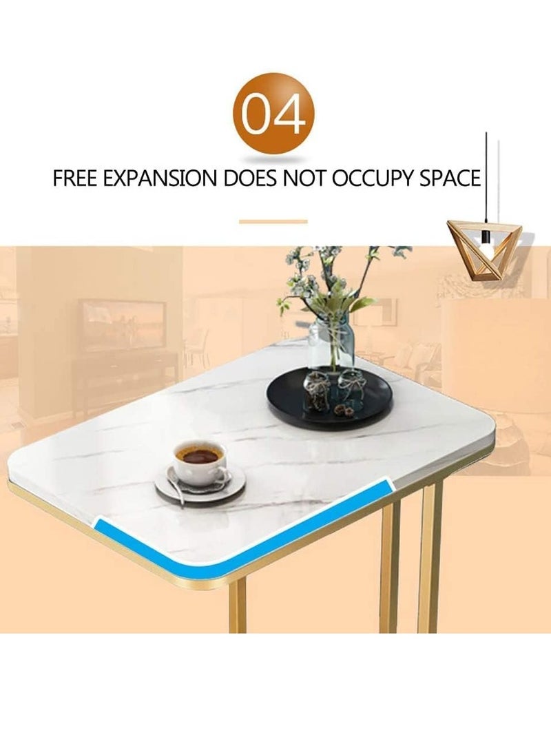 JOMILA Round Side End Table 2 Layer Sofa Table Metal Corner Table Coffee Snack Tray Table Snack Accent Table Anti-Rusty for Outdoor and Indoor Use  - Image 5