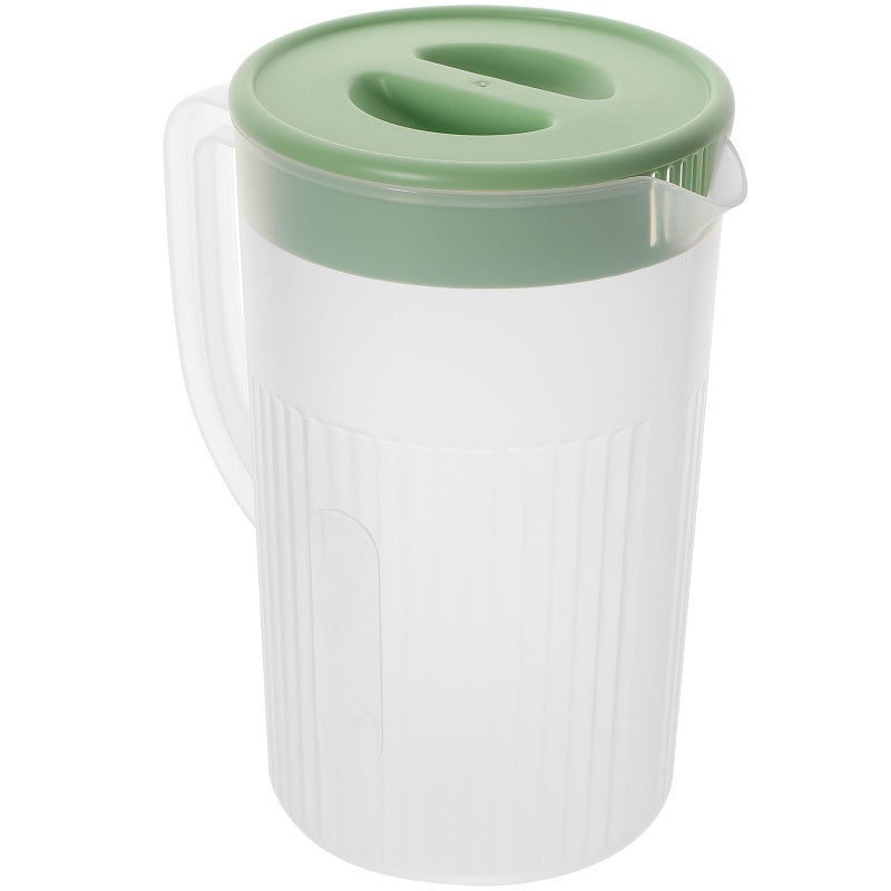 Large Capacity Heat Resistant Water Pitcher With Lid Portable Tea Beverage Jug For Kitchen And Fridge - Image 2