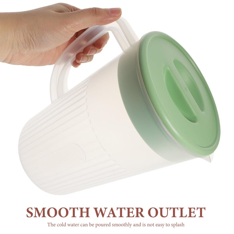 Large Capacity Heat Resistant Water Pitcher With Lid Portable Tea Beverage Jug For Kitchen And Fridge - Image 4