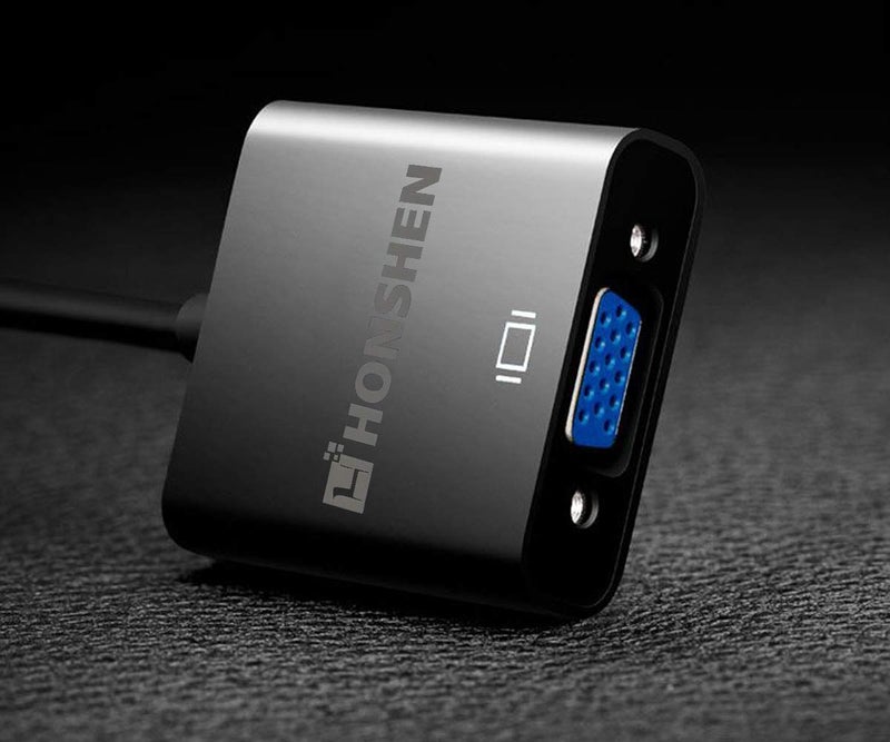 HONSHEN محول كابل HDMI إلى VGA 1080P ذكر HDMI إلى أنثى VGA لجهاز الكمبيوتر المحمول HDTV أجهزة العرض وأجهزة الإدخال HDMI الأخرى - Image 2