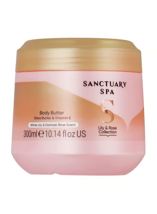 Sanctuary Spa White Lily & Damask Rose Body Butter 300ml