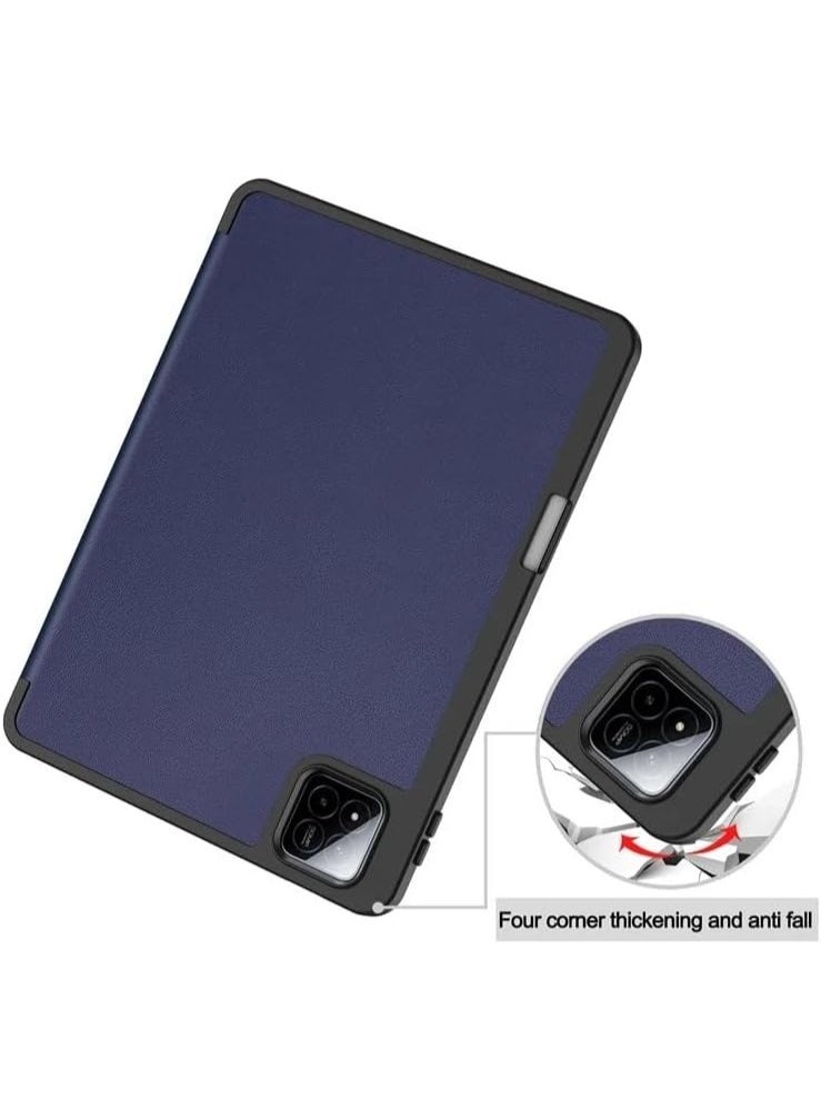 جراب متوافق مع جهاز Xiaomi Pad 8 / Pad 8 Pro 11.2، غطاء قلاب ثلاثي الطيات من الجلد الصناعي PU رفيع مع ظهر من مادة TPU ناعمة، غطاء مقاوم للصدمات لجهاز Xiaomi Pad 8 / Xiaomi Pad 8 Pro - Image 3