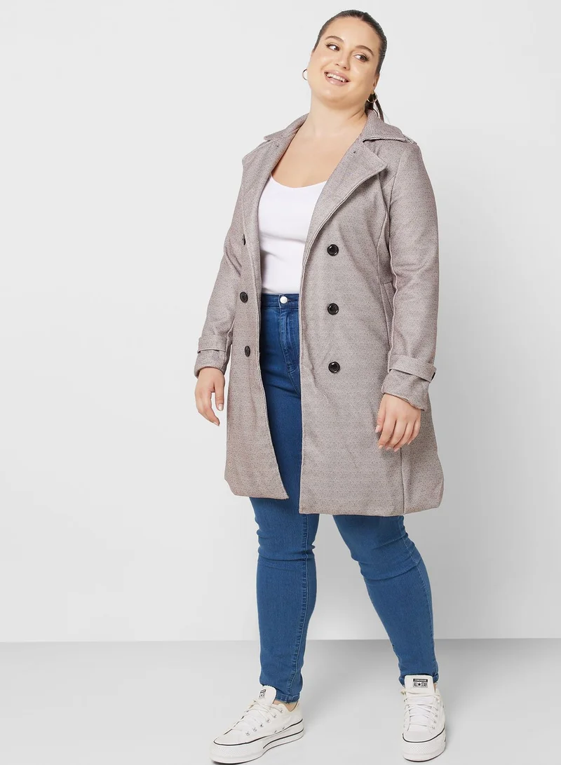 ايلا بلس Double Breasted Belted Coat