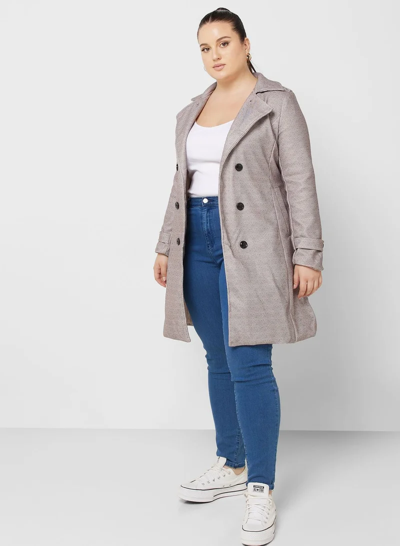ايلا بلس Double Breasted Belted Coat
