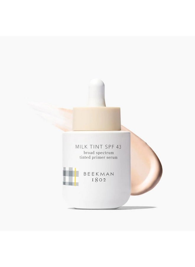 Beekman 1802 Milk Tint Face Spf 43 Tinted Mineral Sunscreen Makeup Primer & Moisturizer  - Image 1