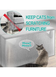 Dominy Anti Cat Scratch Furniture Protector 236 x 12 Inch Large Couch Protector for Cats Single-Sided Sticky Couch Protector Clear Couch Corner Guards Tape for Furniture Couch Sofa Door Walls  - Image 5