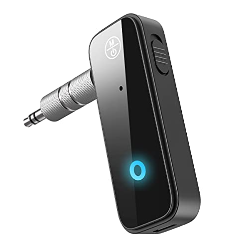JXTZ Aux Bluetooth 5.3 Adapter for Car, 2 in 1 Wireless Bluetooth Transmitter and Receiver for Headphones Car Home Audio Speaker, Portable 3.5mm Wireless Audio Receiver, Hands-Free Call - Image 1