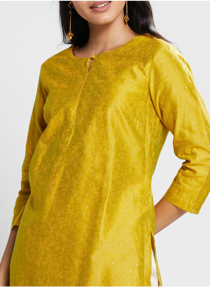 Fabindia - Notch Neck Kurti - Image 1