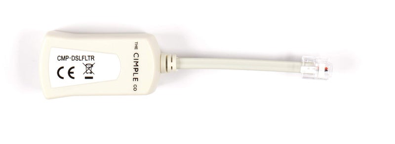THE CIMPLE CO 2 Wire, 1 Line DSL Filter - for Removing Noise and Other Problems from DSL Related Phone Lines - 2 Pack - Image 2