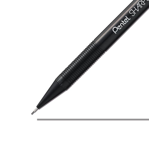 Pentel قلم رصاص أوتوماتيكي بنتل شاربليت-2، حجم رأس 0.5 مم، أسود، علبة من 12 (A125A) - Image 2