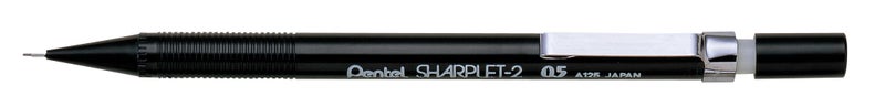 Pentel قلم رصاص أوتوماتيكي بنتل شاربليت-2، حجم رأس 0.5 مم، أسود، علبة من 12 (A125A) - Image 5