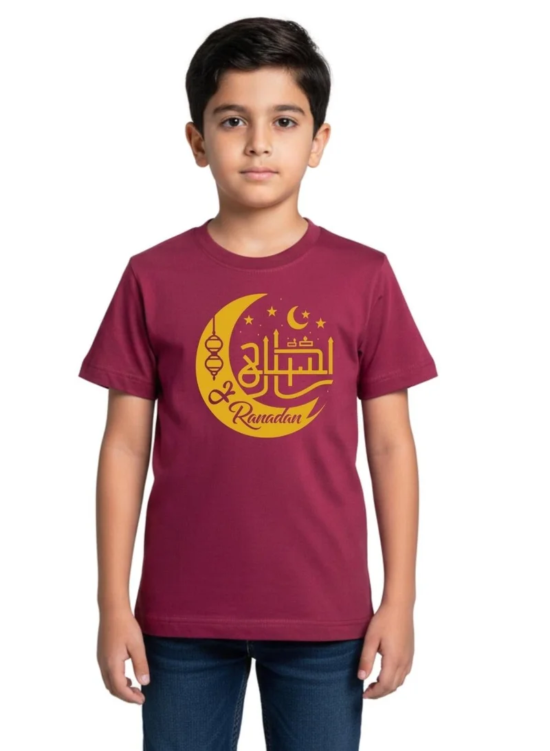babyqlo Unisex Kids Arabic Ramadan Festival Cotton T-Shirt