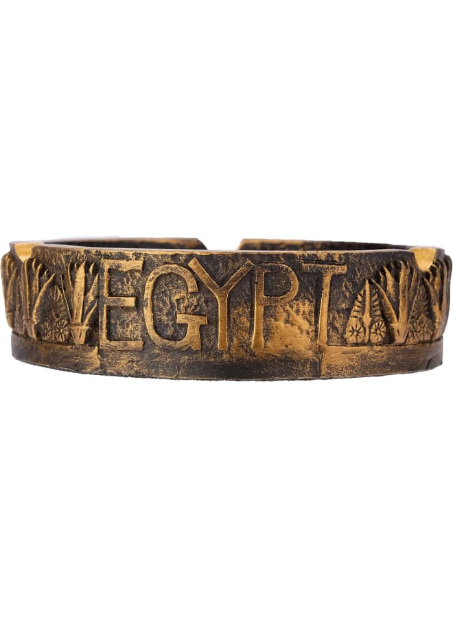 صينية مصرية قديمة فريدة من نوعها مصنوعة يدويًا مع ثلاثة أجزاء لأبو الهول العظيم الشهير وهرم الجيزة صنع في مصر. - Image 3