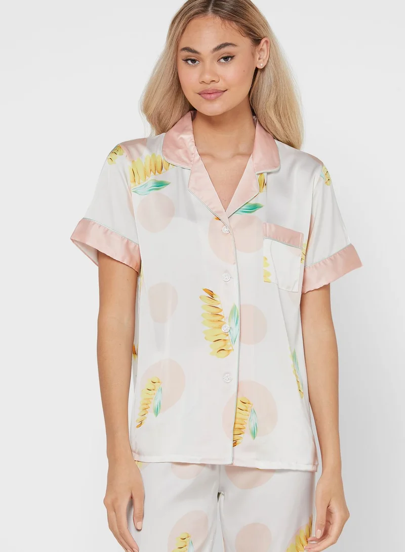 Ginger Printed Pyjama Set