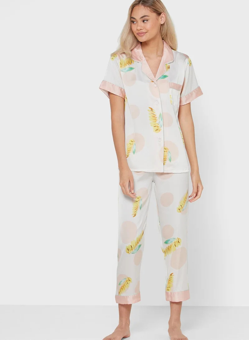 Ginger Printed Pyjama Set