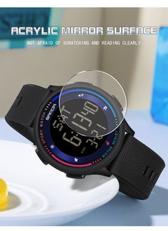 Sanda Unisex Multifunctional Electronic Watch Fashion Glow-In-The-Dark With Alarm Clock 6158 Black  - Image 5