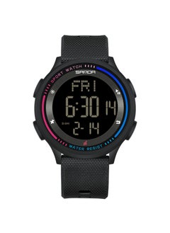 Sanda Unisex Multifunctional Electronic Watch Fashion Glow-In-The-Dark With Alarm Clock 6158 Black  - Image 2