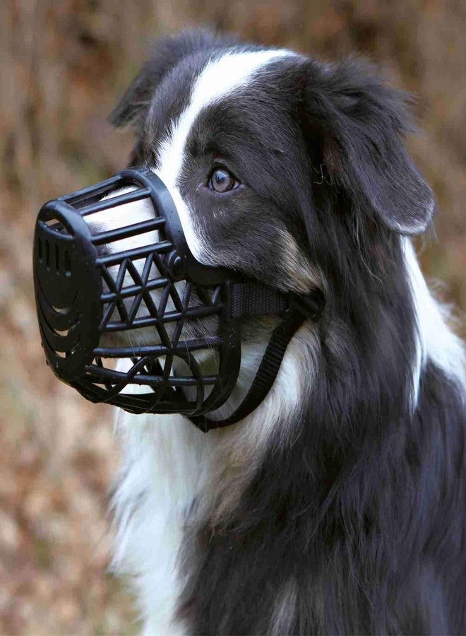 Trixie Muzzle for Dogs, Plastic - Black (L-XL - 36 cm) - Eg. St. Bernard - Image 2