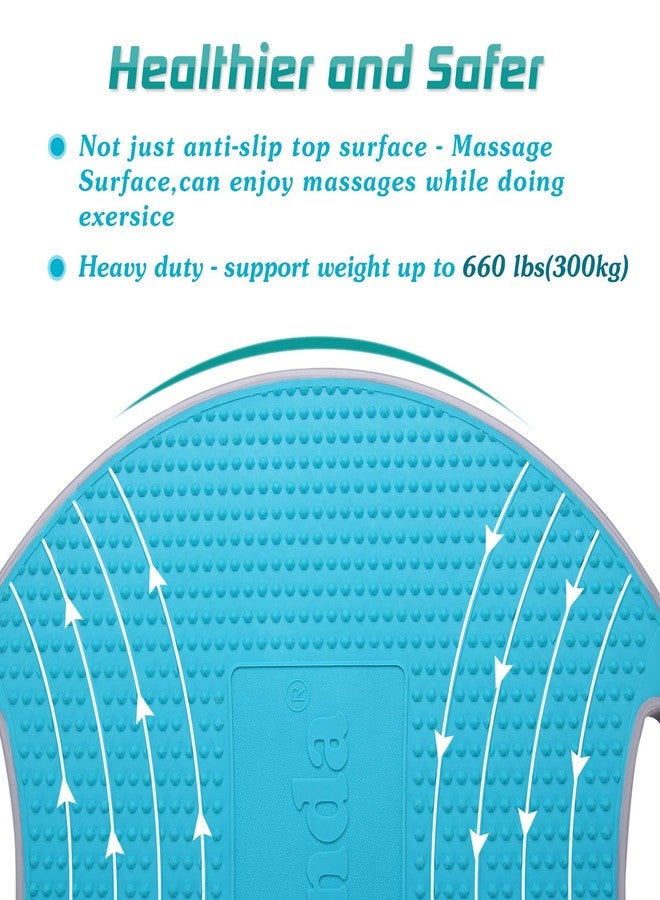 NALANDA Wobble Balance Board, Core Trainer for Balance Training and Exercising, Healthy Material Non-Skid TPE Bump Surface, Stability Board for Kids and Adults - Image 3
