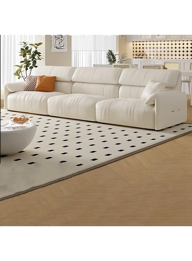 Comfynest Pine Frame Modern Sofa with Leathaire Upholstery and Standard Seat Width  - Image 1