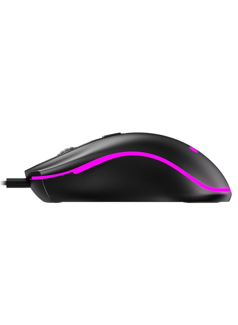 ProOne ProOne PMG40 Optical Gaming Mouse with 4D function key, RGB light, optical Engine, 1600 Selectable DPI, for PC & Laptop  - Image 4