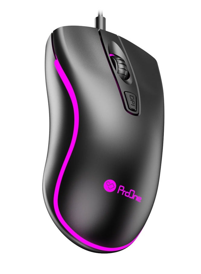 ProOne ProOne PMG40 Optical Gaming Mouse with 4D function key, RGB light, optical Engine, 1600 Selectable DPI, for PC & Laptop  - Image 5